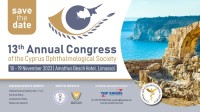 SAVE THE DATE: 13th ANNUAL CONGRESS OF THE CYPRUS OPHTHALMOLOGICAL SOCIETY 